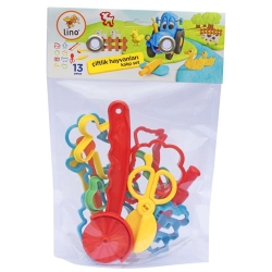 Lino Oyun Hamuru Kalıp Seti Çiftlik Hayvanları 13 Parça - Lino