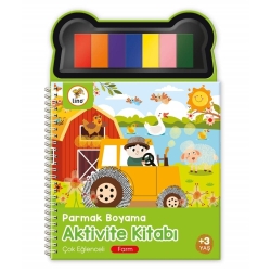 Lino Parmak Boyama Aktivite Kitabı Farm - Lino