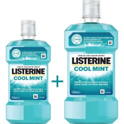 Listerine Cool Mint Nane Aromalı Ağız Bakım Suyu 500 ml + 250 ml