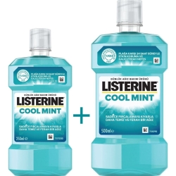 Listerine Cool Mint Nane Aromalı Ağız Bakım Suyu 500 ml + 250 ml - 3