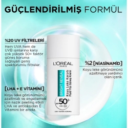 Loreal Paris Bright Reveal Spf 50 Koyu Leke Karşıtı Fluid Günlük Yüz Güneş Kremi 50ml - 4