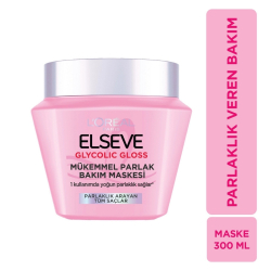 Elseve Glycolic Gloss Mükemmel Parlaklık Veren Saç Bakım Maskesi 300 ml - Elseve