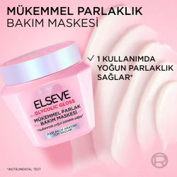 Elseve Glycolic Gloss Mükemmel Parlaklık Veren Saç Bakım Maskesi 300 ml - 4