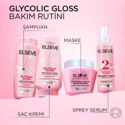 Elseve Glycolic Gloss Mükemmel Parlaklık Veren Saç Bakım Maskesi 300 ml - 5