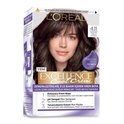Loreal Paris Excellence Cool Creme Saç Boyası 4.11 Ekstra Küllü Kahve