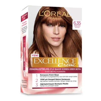 Loreal Paris Excellence Creme Saç Boyası 6.35 Çikolata Kahve