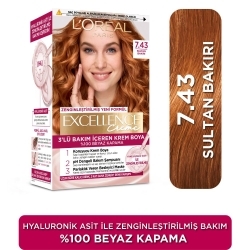 Loreal Paris Excellence Creme Saç Boyası - 7.43 Sultan Bakırı 
