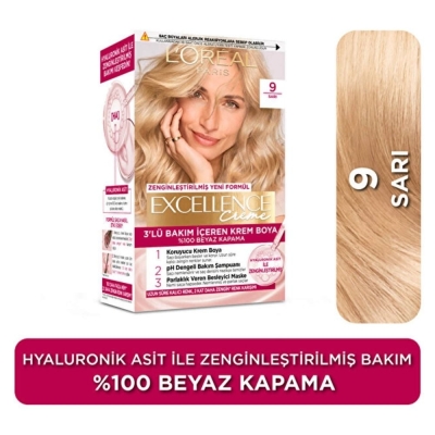 Loreal Paris Excellence Creme Saç Boyası 9 Sarı