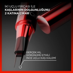 Loreal Paris Infaillible Faux Brow Ultra İnce Uçlu Kaş Kalemi - Dark Brunette - 6
