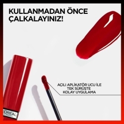 Loreal Paris Infaillible Laque Resistance Likit Parlak Ruj - 420 Rouge Paris - 2