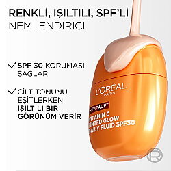 Loreal Paris Revitalift Clinical C Vitamini İçeren Renkli Işıltılı SPF30 Nemlendirici Yüz Güneş Kremi 40 ml - 4