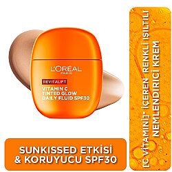 Loreal Paris Revitalift Clinical C Vitamini İçeren Renkli Işıltılı SPF30 Nemlendirici Yüz Güneş Kremi 40 ml - Loreal Paris