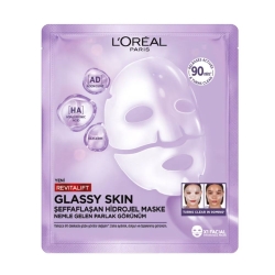 Loreal Paris Revitalift Glassy Skin Şeffaflaşan Işıltı & Nem Veren Hidrojel Maske 25 g - 7