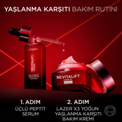 Loreal Paris Revitalift Lazer Yaşlanma Belirtileri Karşıtı Üçlü Peptit Bakım Serumu 30ml - 9