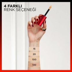 Loreal Paris Skin Ink Gün Boyu Kapatıcı Fondöten - Soğuk Alt Ton 130 - 6