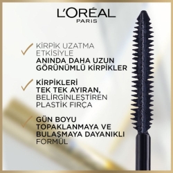 Loreal Paris Telescopic Suya Dayanıklı Maskara - Siyah - 2