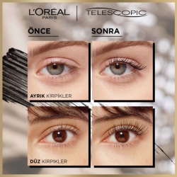 Loreal Paris Telescopic Suya Dayanıklı Maskara - Siyah - 4