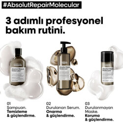 Loreal Professionnel Absolut Repair Molecular Yıpranmış Saçlar İçin Maske 150 ml - 2