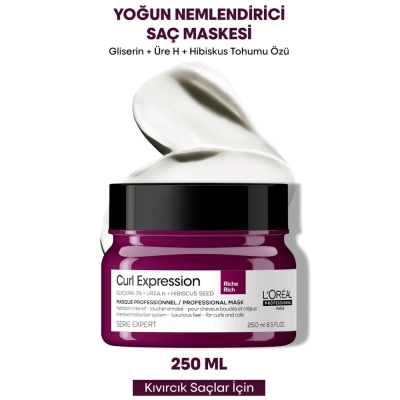 L'Oreal Paris Professionnel Serie Expert Curl Expression Yoğun Nemlendirici Maske 250 ml