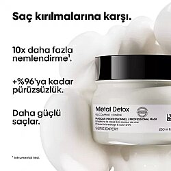 Loreal Serie Expert Metal Detox Renkli Ve Açıcı Ile Işlem Görmüş Saçlar Için Maske75 ml - 4