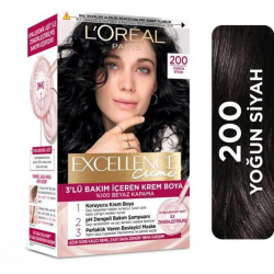 Loreeal Paris Excellence Creme Saç Boyası 200 Yoğun Siyah