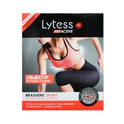 Lytess Fit Active Brassiere Sport Şekillendirici Spor Sütyeni Siyah Small Black/Noir - 4