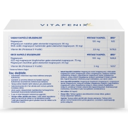 Vitafenix Magna P Magnezyum ve Vitamin B6 İçeren Saşe Takviye Edici Gıda 60 Kapsül - 2