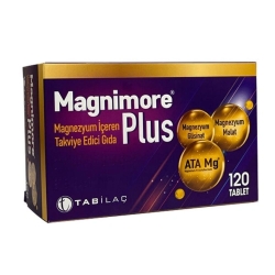 Magnimore Plus Magnezyum İçeren Takviye Edici Gıda 120 Tablet