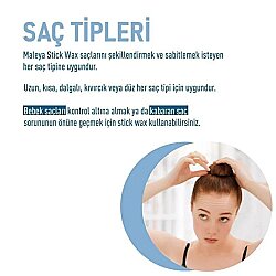 Maleya Hindistan Cevizi Yağlı Saç Şekillendirici & Sabitleyici Stick Wax 30 gr - Maleya Cosmetics (1)