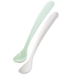 Mamajoo Powder Green Beslenme Kaşığı 2'li & Saklama Kutusu - Mamajoo