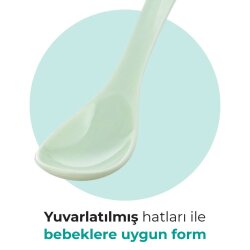 Mamajoo Powder Green Beslenme Kaşığı 2'li & Saklama Kutusu - 3