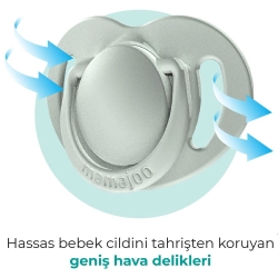 Mamajoo Powder Green Sterilizasyon & Saklama Kutulu 6 Ay+ Ortodontik Emzik 2'li - 4