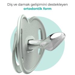 Mamajoo Powder Green Sterilizasyon & Saklama Kutulu Silikon Ortodontik İkili Emzik 0+Ay - Mamajoo (1)