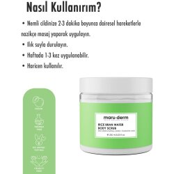 Maruderm Pirinç Suyu Aha + Hyaluronik Asit Vücut Peelingi 250ml - 3