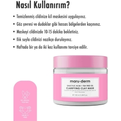Maruderm Salisilik Asit ve Çay Ağacı Yağı Kil Maskesi 100ml - 6