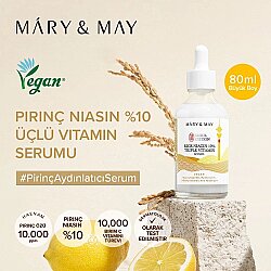Mary May Pirinç Özü ve Niasinamid İçerikli Yüz Serumu 80 ml - 7