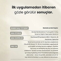 Matsu Cloud Milk Yoğun Nemlendirici Saç Sütü 200 ml - 6