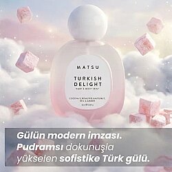 Matsu Turkish Delight Saç & Vücut Misti Gül & Pudralı Notalar 50ml - 4