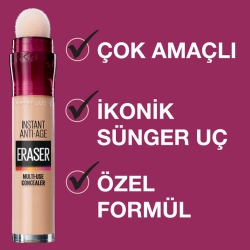 Maybelline Instant Anti-Age Eraser Kapatıcı No:08 Buff 68ml - 4