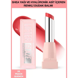 Maybelline Lifter Glaze Shea Yağı ve Hyalüronik Asit içeren Renkli Dudak Balmı - 05 Peach Quench