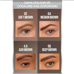 Maybelline New York Brow Insert Çift Uçlu Kaş Kalemi 4.5 Ash Brown - 3