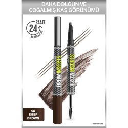 Maybelline New York Brow Insert Çift Uçlu Kaş Kalemi – Deep Brown - Maybelline