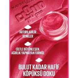 Maybelline New York Cloudtopia Köpük Dokulu Mat Allık 03 Divine Crimson - 4