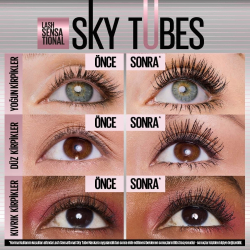 Maybelline New York Lash Sensational Sky High Tubes Uzunluk ve Hacim Veren Maskara - 4