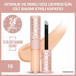 Maybelline New York Lifter Kafein ve Peptitler İçeren Nemlendiren ve Aydınlatan Kapatıcı 15 - Maybelline