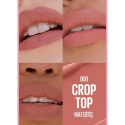 Maybelline New York Serum Etkili Hyalüronik Asit ve Besleyici Yağ İçeren Ruj - 001 Crop Top - 2
