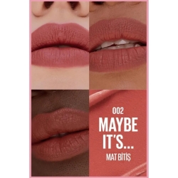 Maybelline New York Serum Etkili Hyalüronik Asit ve Besleyici Yağ İçeren Ruj - 002 Maybe It's - 2