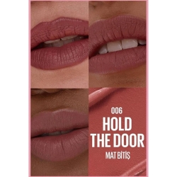 Maybelline New York Serum Etkili Hyalüronik Asit ve Besleyici Yağ İçeren Ruj - 006 Hold The Hour - 2