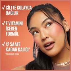 Maybelline New York Sunkisser Hazy Matte Likit Allık - 34 Peachy Quench - 5