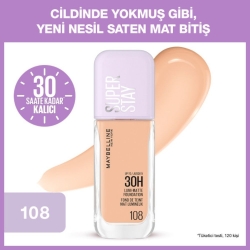 Maybelline New York Super Stay Lumi Matte Fondöten - 108